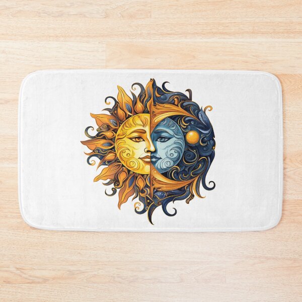Item preview, Celestial combination image of sun and moon designed and sold by liana campbell.