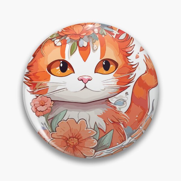 Item preview, Fluffy Spring Cat designed and sold by PrintsCreativ.