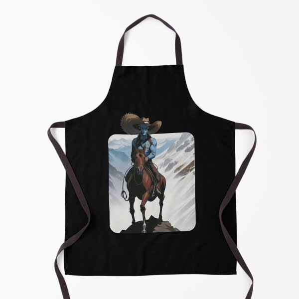 Item preview, Galactic Horseback Adventure Blue Alien Cowboy designed and sold by Ridaelb.