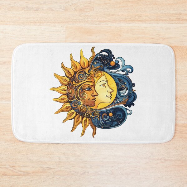 Item preview, Celestial combination image of sun and moon designed and sold by liana campbell.