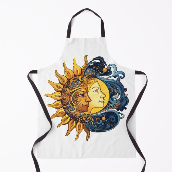 Item preview, Celestial combination image of sun and moon designed and sold by liana campbell.