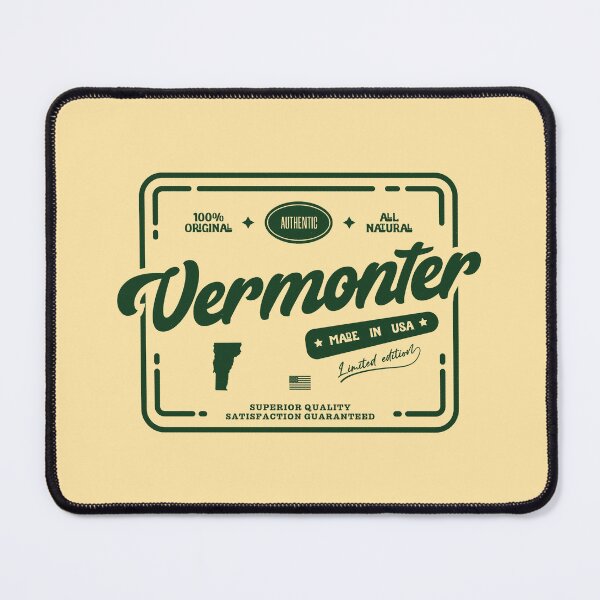Item preview, Original Vermonter Cool Vintage Dark Stamp Print Vermont Resident Gift  designed and sold by semisoberme.