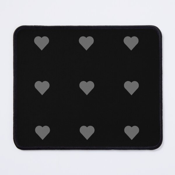 Item preview, Slate Grey Heart on Black designed and sold by AASparksDesigns.