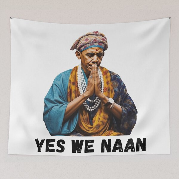 Item preview, Yes Wa Naan Indian Barack Obama designed and sold by Tobias Helm.