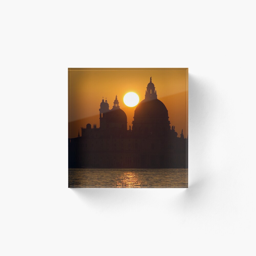 sunset in venice Acrylic Block