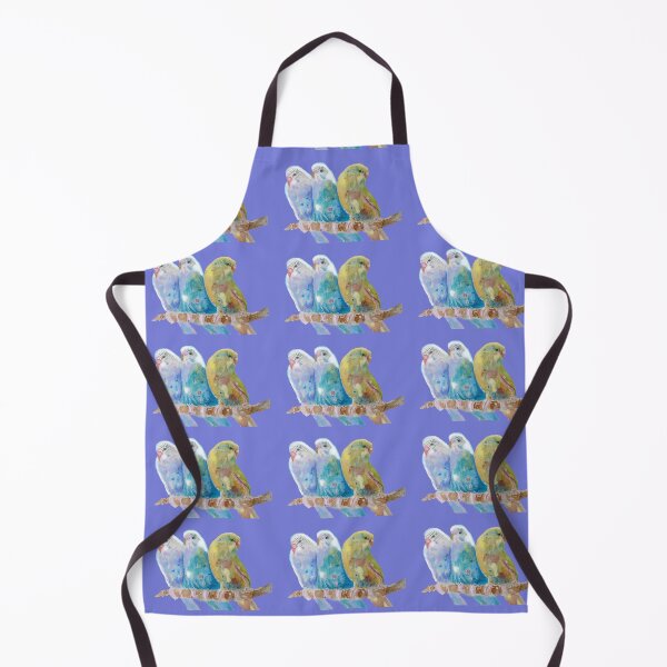 Item preview, Three Budgies Siiting on a Branch Purple designed and sold by Sarah Rajkotwala.