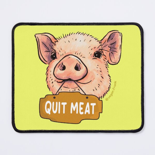 Item preview, Quit meat - cute pig designed and sold by Frank J. Art.