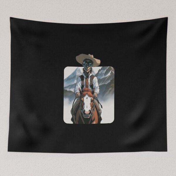 Item preview, Terrifying Alien Cowboy Riding Horse designed and sold by Ridaelb.
