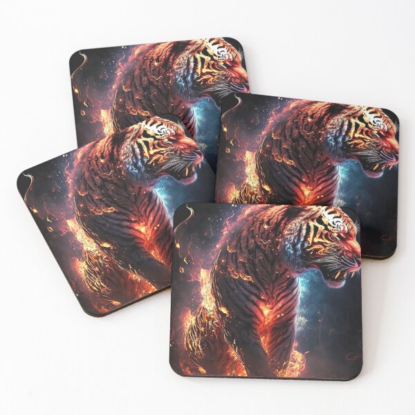 Item preview, Tiger Fire - Fiery Roar of the Wild designed and sold by MariaMonk.
