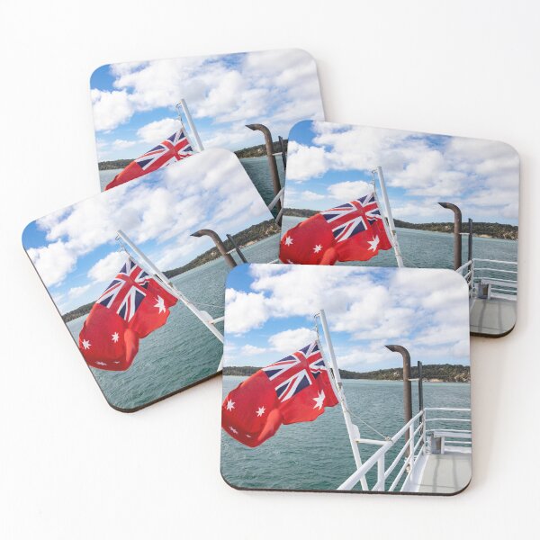 Item preview, Fraser Island Kgari ferry boat approaches Fraser Island  designed and sold by Martin Berry Photography.