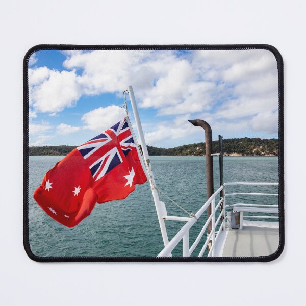 Item preview, Fraser Island Kgari ferry boat approaches Fraser Island  designed and sold by Martin Berry Photography.