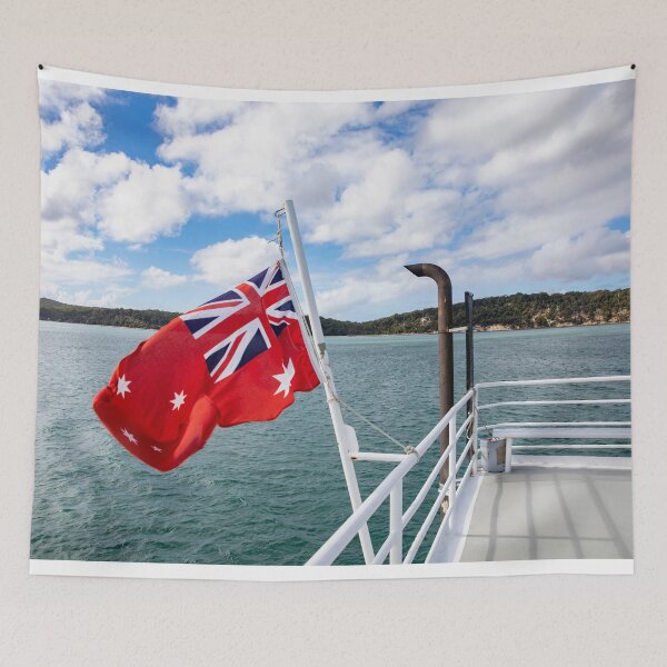 Item preview, Fraser Island Kgari ferry boat approaches Fraser Island  designed and sold by Martin Berry Photography.