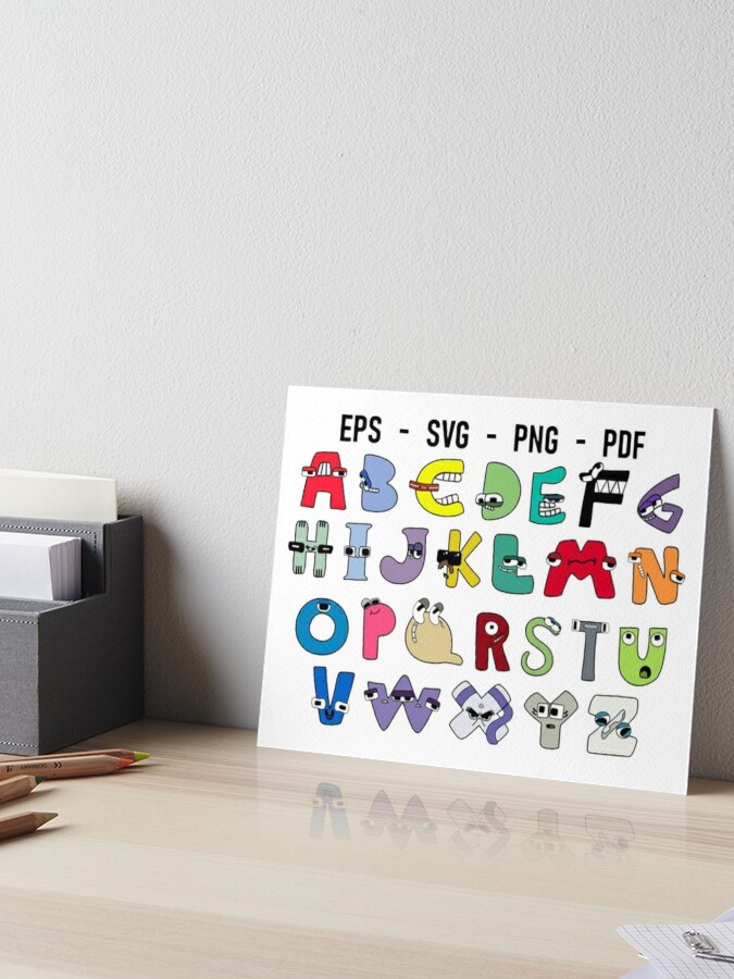 alphabet Lore but everyone is Q | Art Board Print