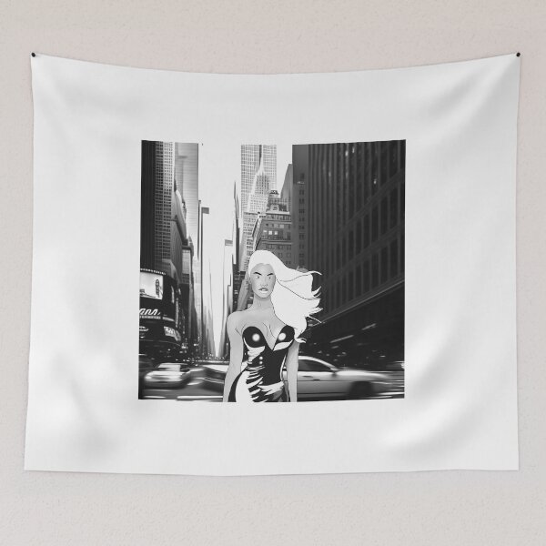 Item preview, A model in the big city (black and white versión) designed and sold by Fox551.