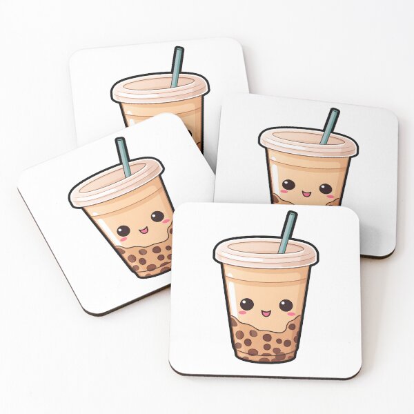 Artikelvorschau, Entzückende Boba-Tee-Illustration – niedliche und farbenfrohe Bubble Tea-Kunst entworfen und verkauft von Moo7shop.