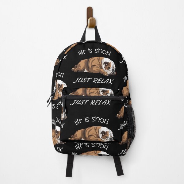 Item preview, Lazy English Bulldog - Life is Short Just Relax designed and sold by Studio-Pixel.