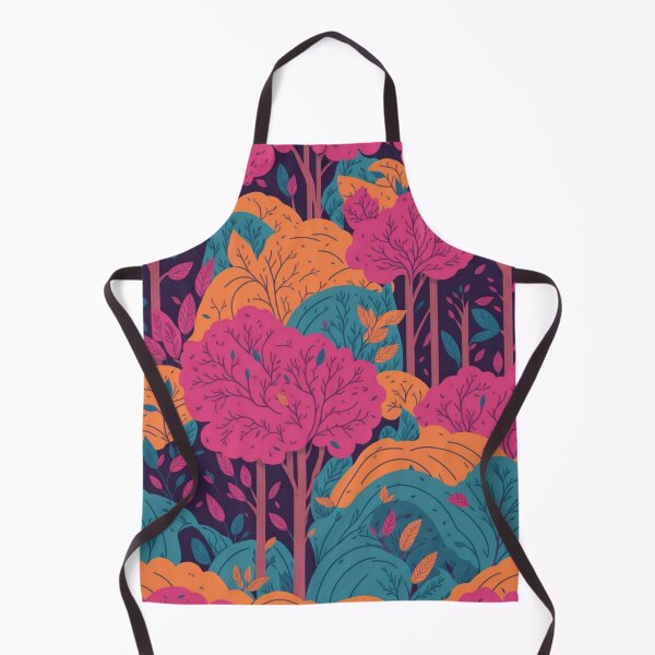 Item preview, Pink Rainbow Forest Trees Pattern designed and sold by druidwolfart.
