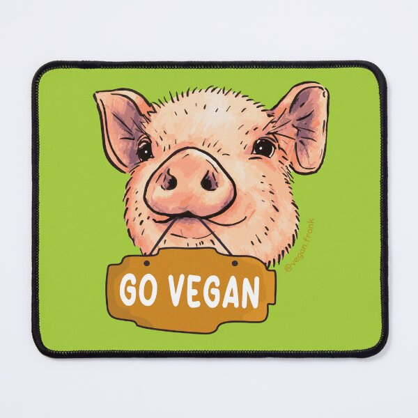 Item preview, Go vegan - cute pig designed and sold by Frank J. Art.