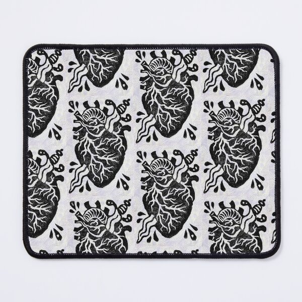 Item preview, Heart and Sword Lino Printed Design designed and sold by rubeghast.