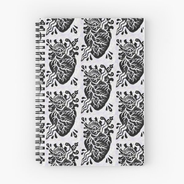 Item preview, Heart and Sword Lino Printed Design designed and sold by rubeghast.