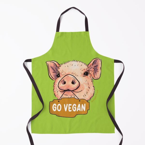 Item preview, Go vegan - cute pig designed and sold by Frank J. Art.