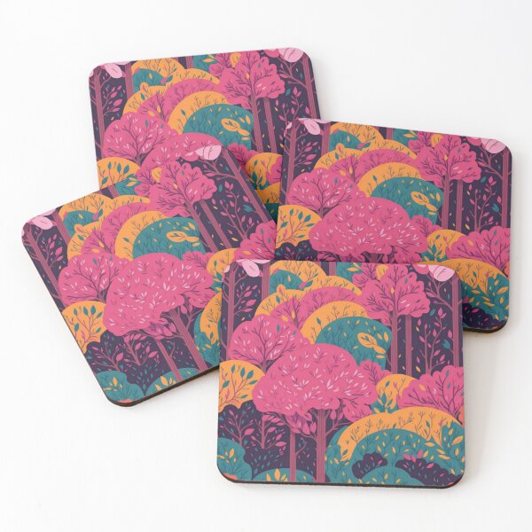 Item preview, Pink Rainbow Forest Pattern designed and sold by druidwolfart.