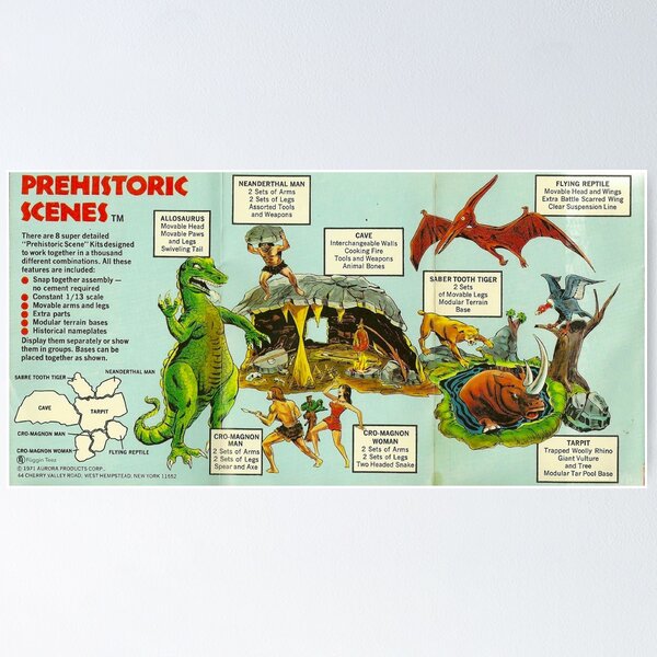 Item preview, Aurora Prehistoric Scenes designed and sold by Küng Fu Bubble Gum.