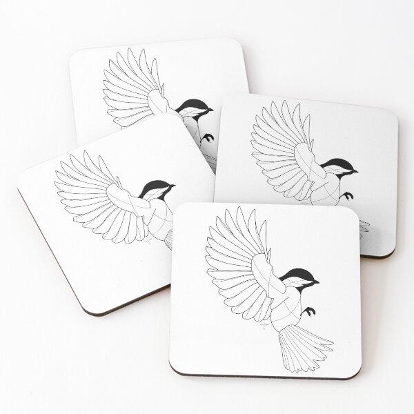 Item preview, Black Capped Chickadee Line Art designed and sold by DeStoya.