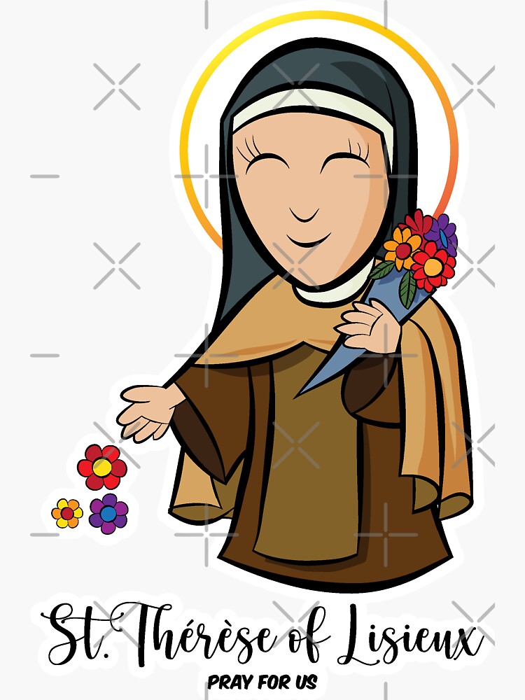 Saint Theresa holy catholic woman cartoon' Baseball Cap