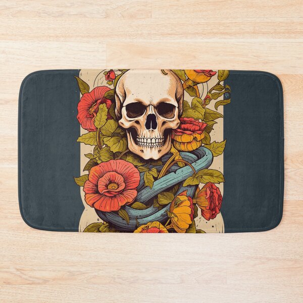 Item preview, Nature's Bone Canvas: Exquisite Petal-Clad Skeleton designed and sold by Cheeky Companions.