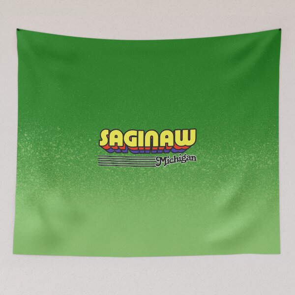 Item preview, Saginaw, Michigan | Retro Stripes designed and sold by retroready.