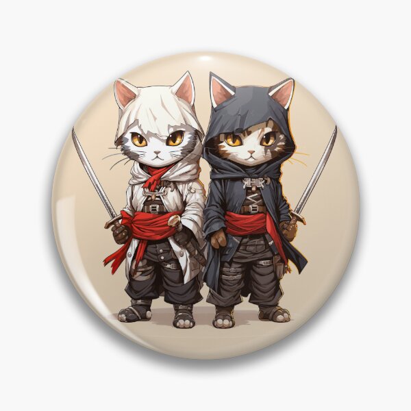 Item preview, Two Samurai Cats designed and sold by SteadyRolling.