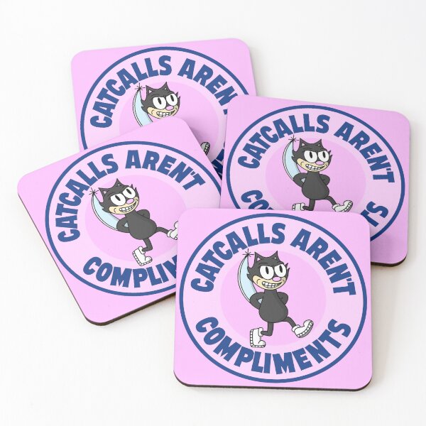 Item preview, Catcalls Aren't Compliment - Anti Cat Call designed and sold by Picket Club.