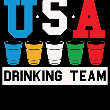 Vorschaubild zum Design Official USA Drinking Team Funny America USA Drinking Team Gear von DynamicDesign
