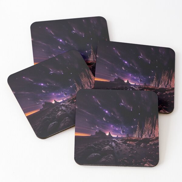 Item preview, Cosmic Galaxy Background - Purple Stars Space Wallpaper designed and sold by solrevolver.