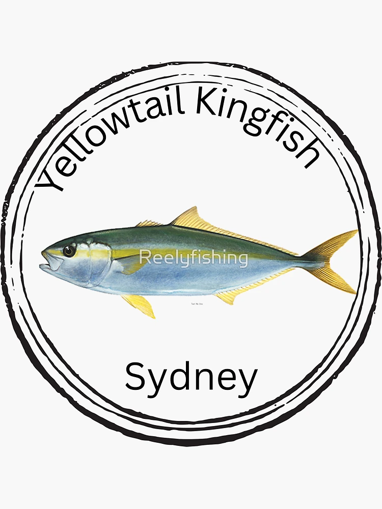 Aussie Icons Fish Stickers - Kingfish