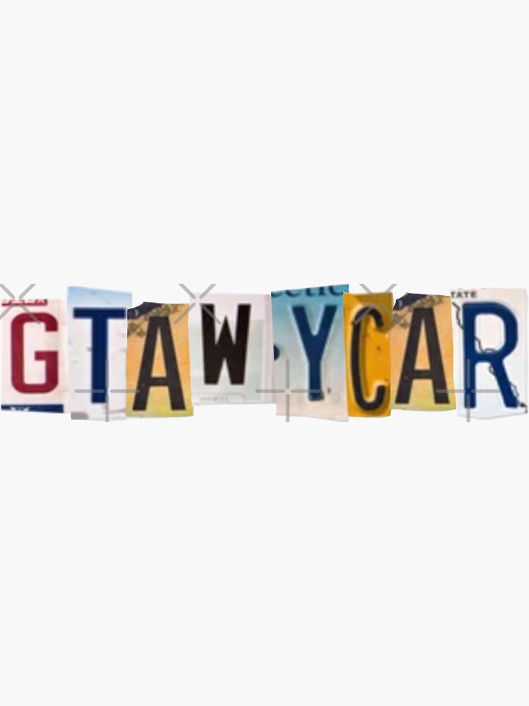 getaway car bridge - Taylor Swift Lyrics - Sticker