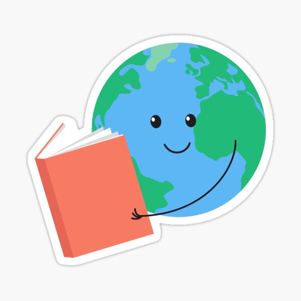 Item preview, Cute Cartoon Happy Earth Planet is Reading the Book designed and sold by AnnaShalygina.