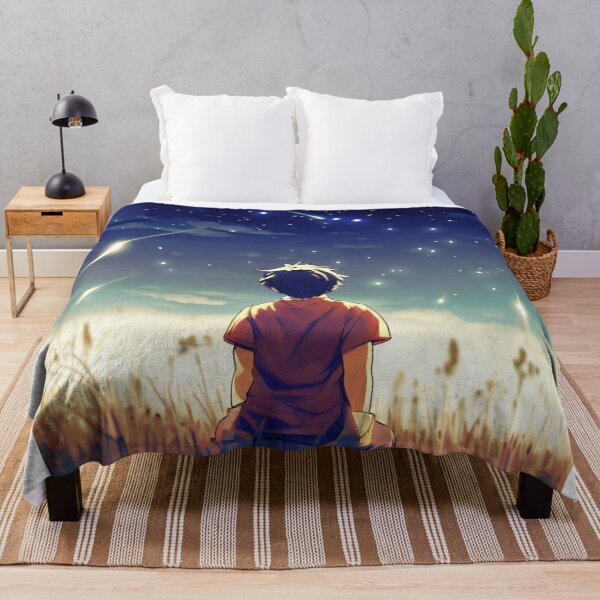 Item preview, Landscape of a boy watching the stars. designed and sold by MeowMoonStore.