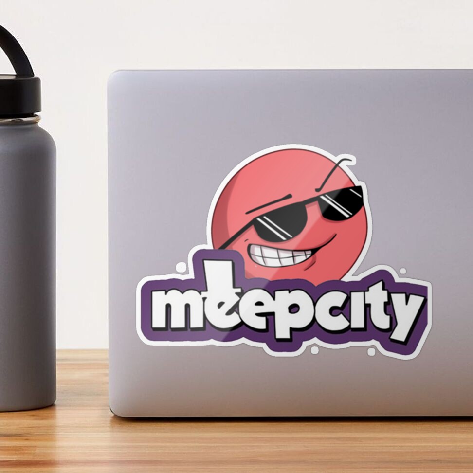 Roblox meepcity Red meep logo design  Sticker for Sale by Alimerkramce