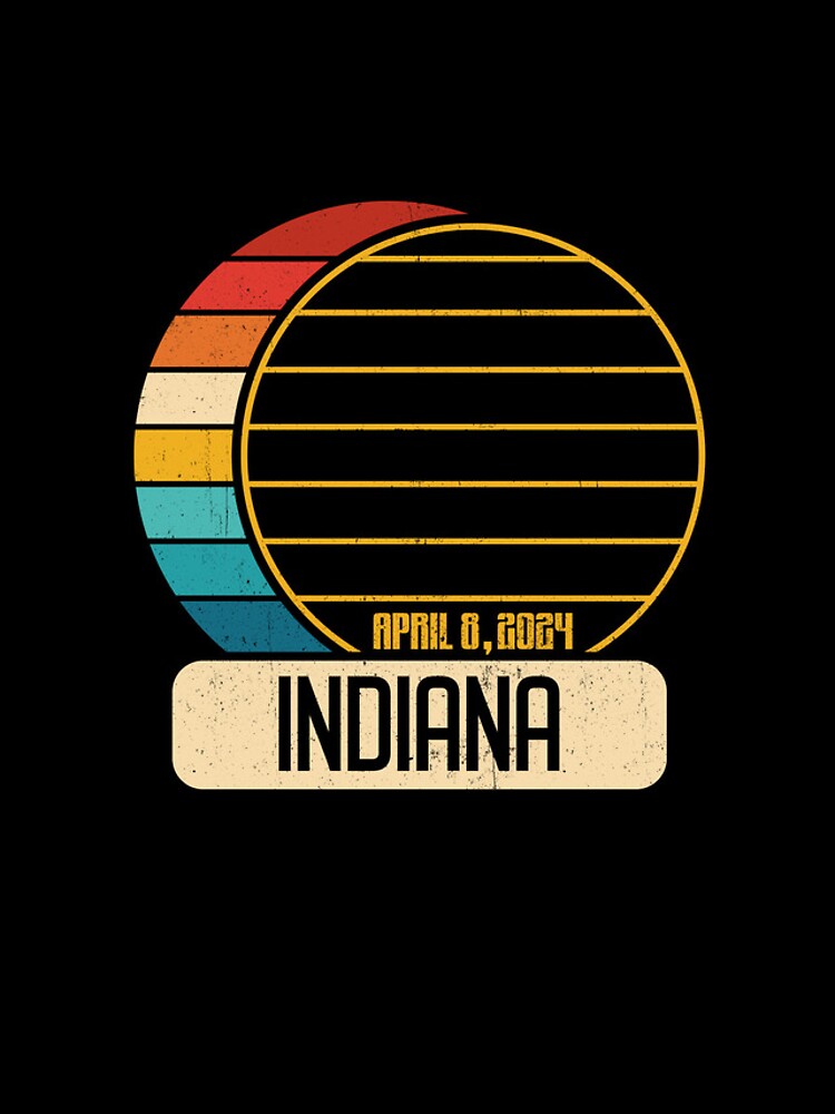 Aperçu 4 sur 4. Coque iPhone avec l'œuvre Total Solar Eclipse Indiana April 28 2024 Eclipse Gear créée et vendue par DynamicDesign.