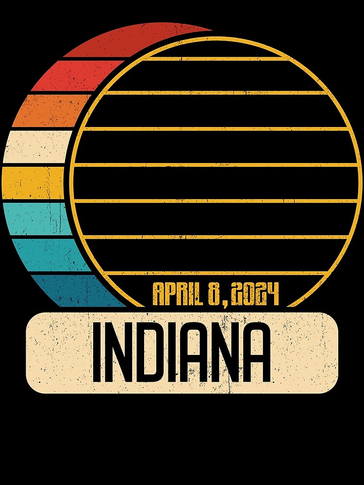 Thumbnail 3 von 3, Tuch, Total Solar Eclipse Indiana April 28 2024 Eclipse Gear designt und verkauft von DynamicDesign.