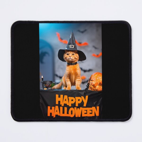 Item preview, Happy halloween with little orange cat. designed and sold by PhotoSticker-YY.