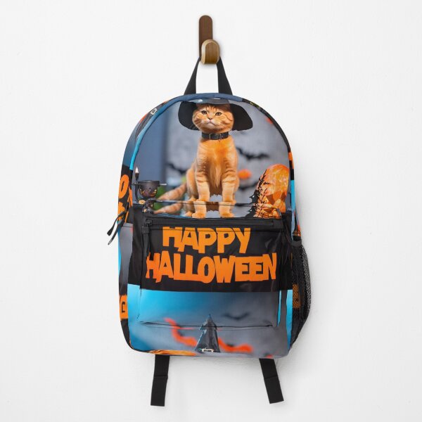 Item preview, Happy halloween with little orange cat. designed and sold by PhotoSticker-YY.