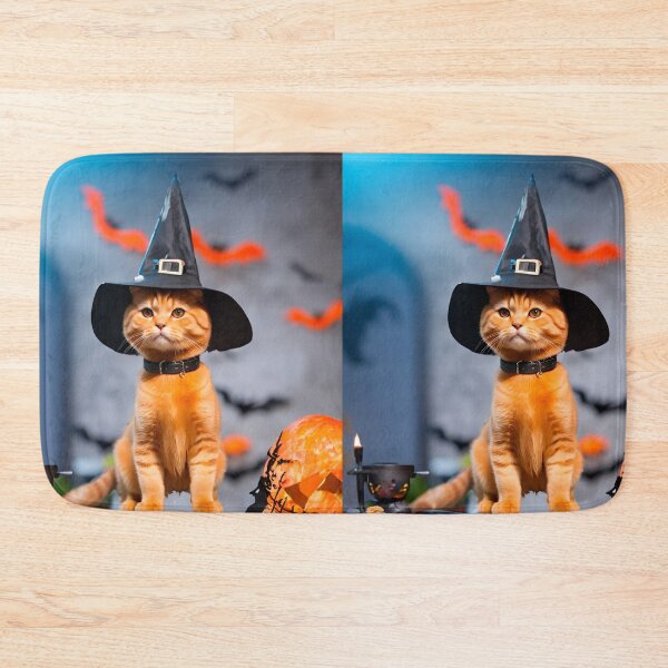 Item preview, Happy halloween with little orange cat. designed and sold by PhotoSticker-YY.
