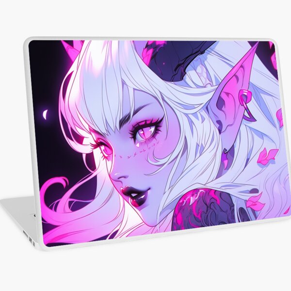 Item preview, Kawaii Hot Pink Demon Anime Girl designed and sold by bubblegoth.
