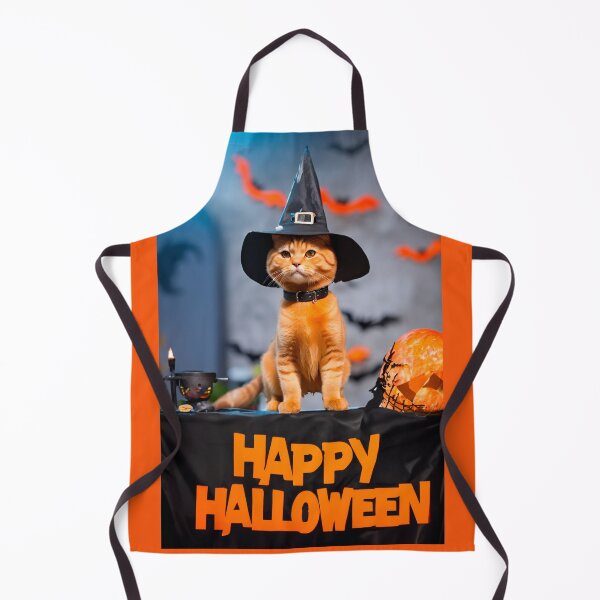 Item preview, Happy halloween with little orange cat. designed and sold by PhotoSticker-YY.