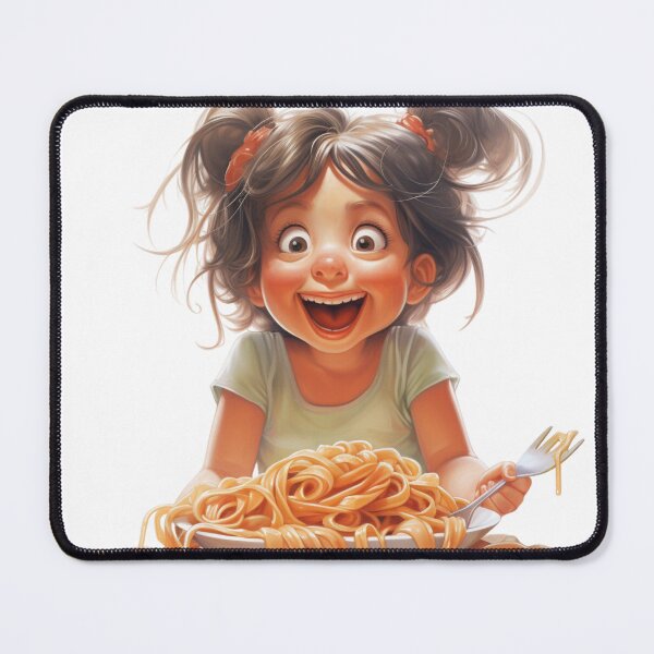 Item preview, Girl Eating Spaghetti designed and sold by densok.