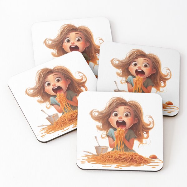 Item preview, Girl Eating Spaghetti designed and sold by densok.