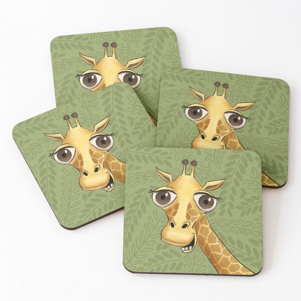 Item preview, smiling giraffe designed and sold by marieilustrada.